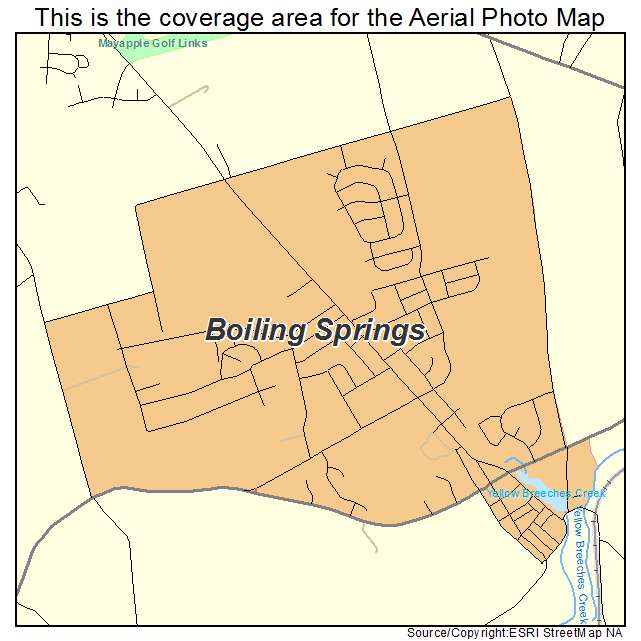 Boiling Springs, PA location map 