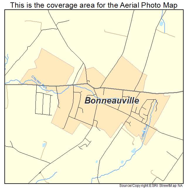 Bonneauville, PA location map 