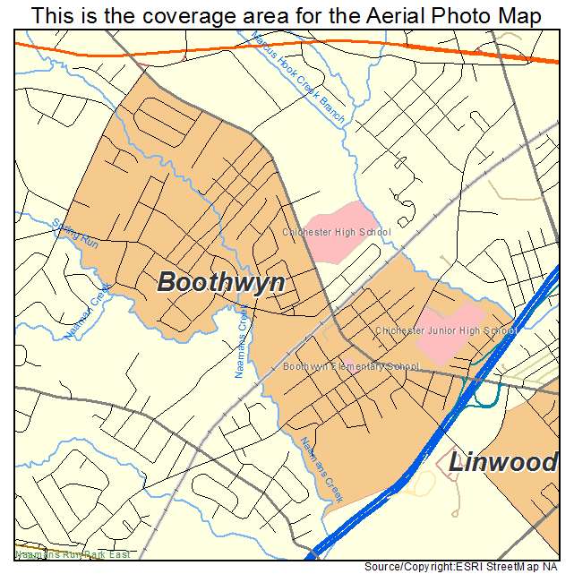 Boothwyn, PA location map 