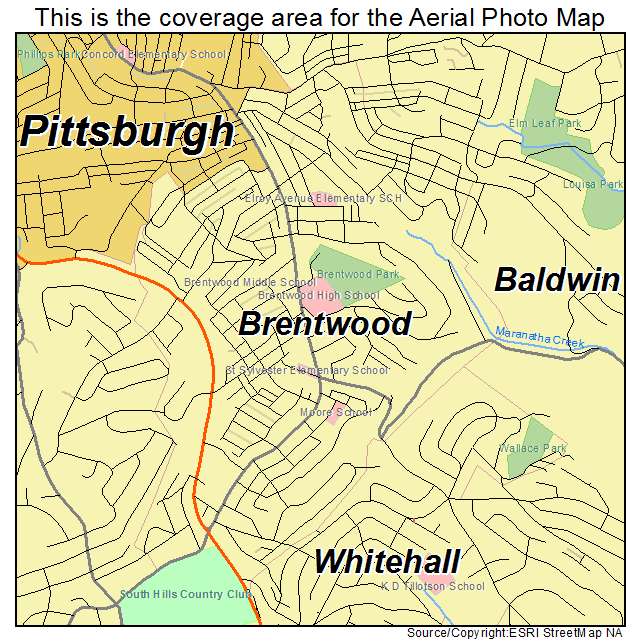 Brentwood, PA location map 