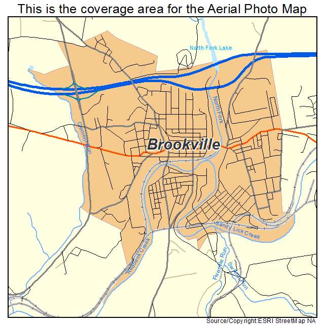 Brookville, PA location map 