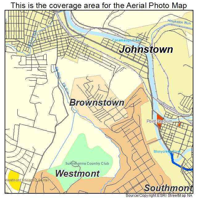 Brownstown, PA location map 