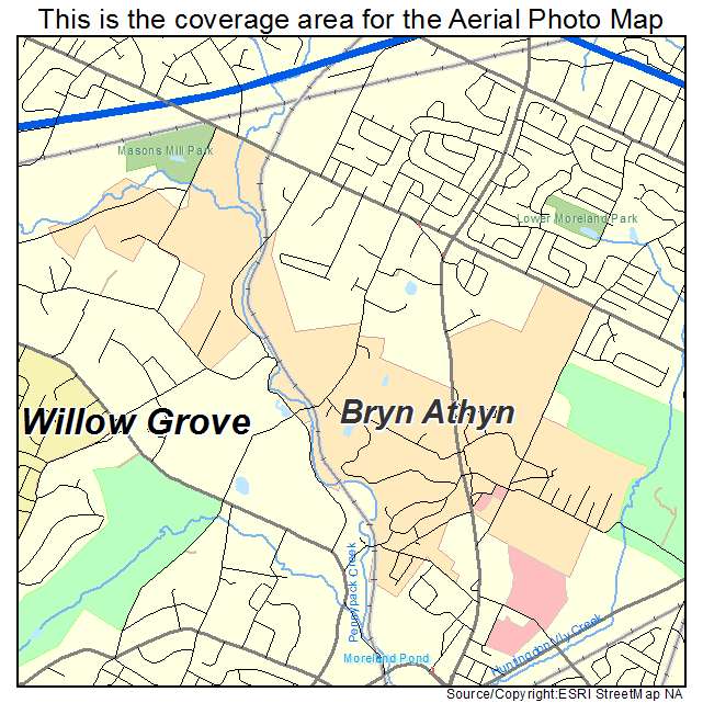 Bryn Athyn, PA location map 