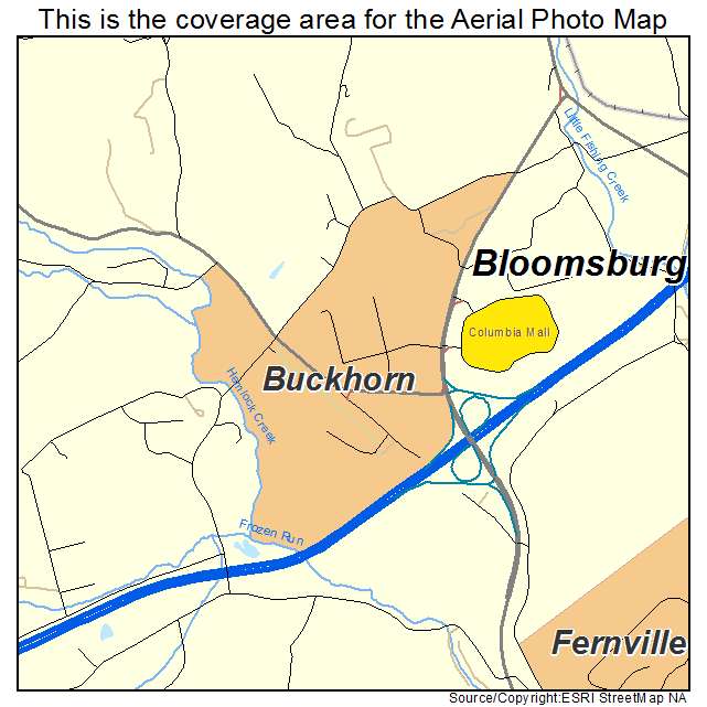 Buckhorn, PA location map 