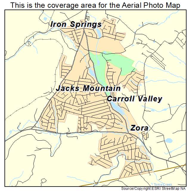 Carroll Valley, PA location map 