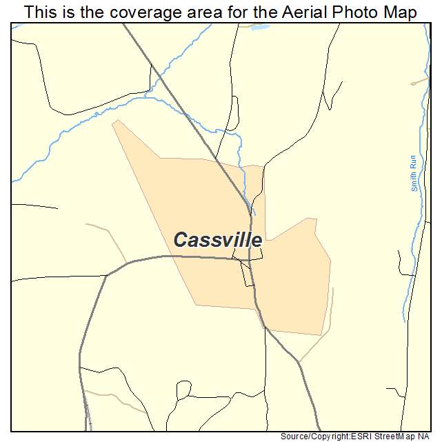 Cassville, PA location map 