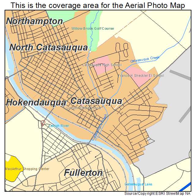 Catasauqua, PA location map 