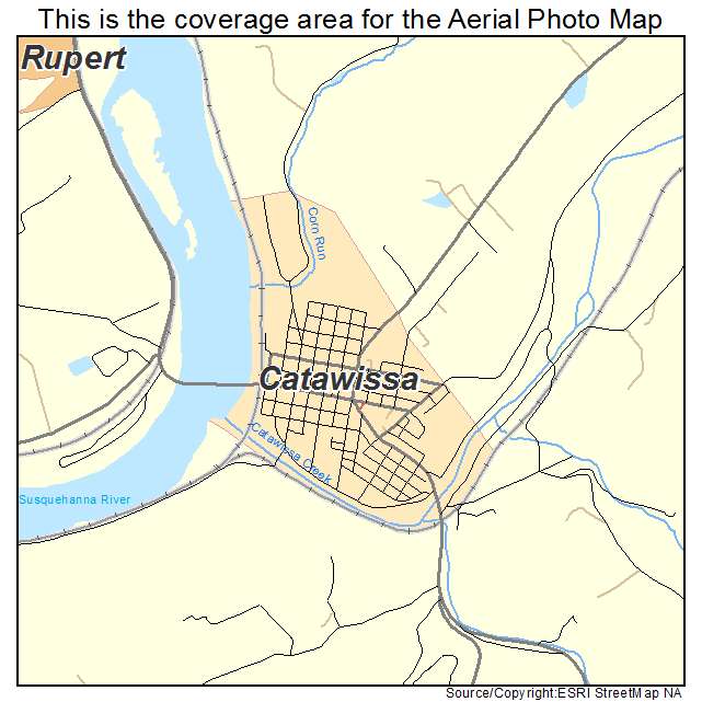 Catawissa, PA location map 