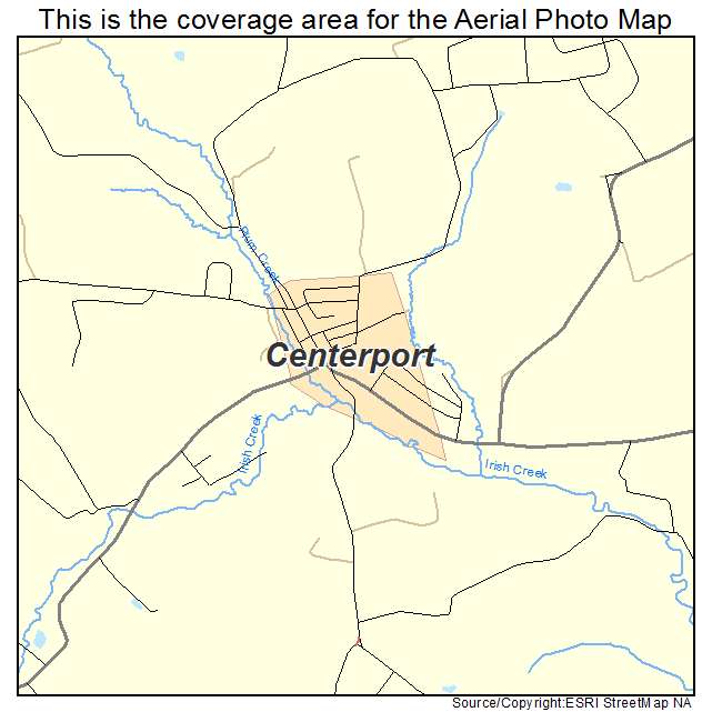 Centerport, PA location map 