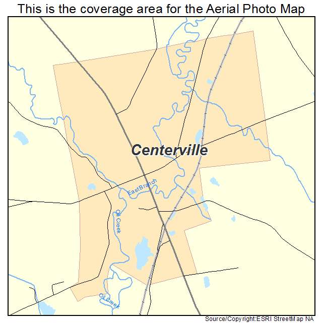 Centerville, PA location map 