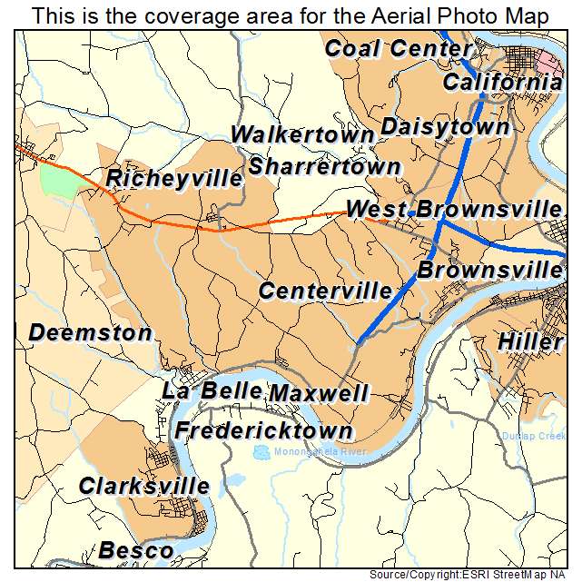 Centerville, PA location map 