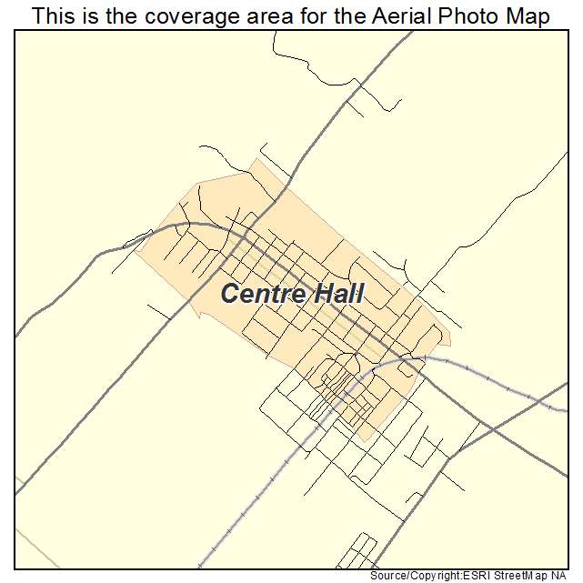 Centre Hall, PA location map 