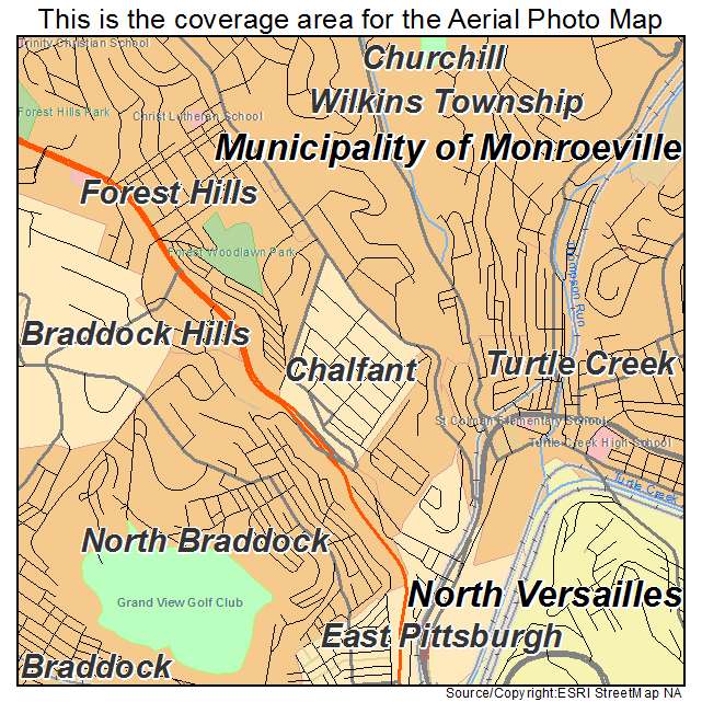 Chalfant, PA location map 