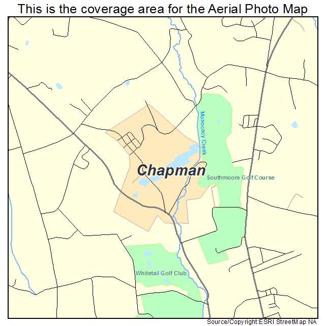 Aerial Photography Map of Chapman, PA Pennsylvania