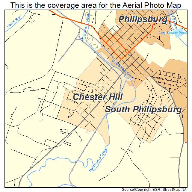 Chester Hill, PA location map 