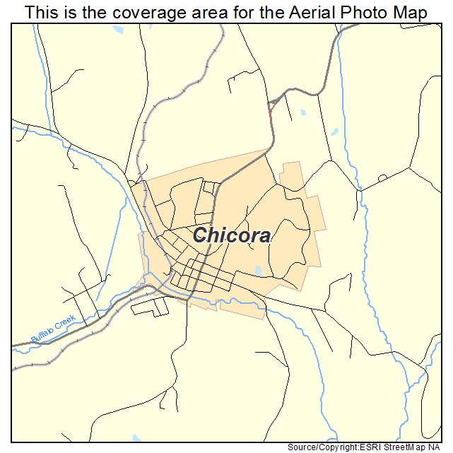 Chicora, PA location map 