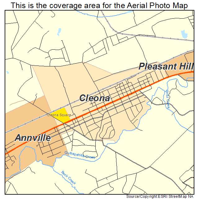 Cleona, PA location map 