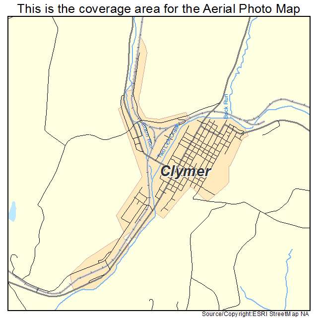 Clymer, PA location map 