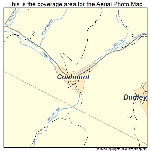 Coalmont, PA location map 