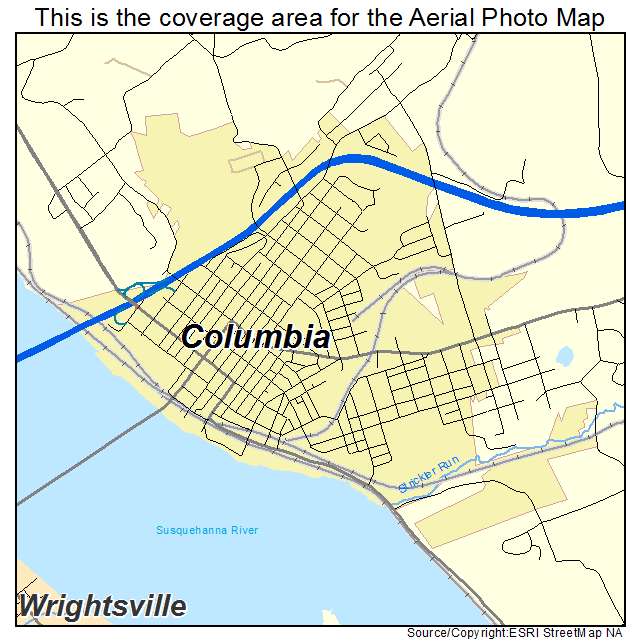 Columbia, PA location map 