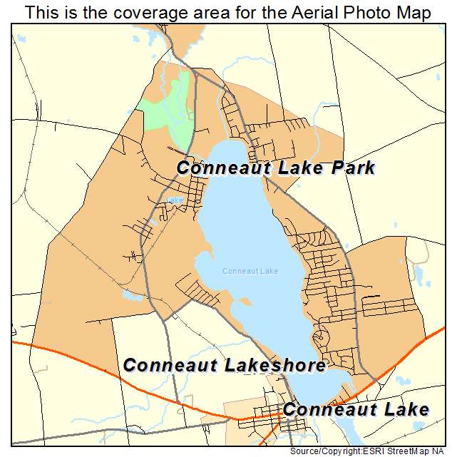 Conneaut Lakeshore, PA location map 