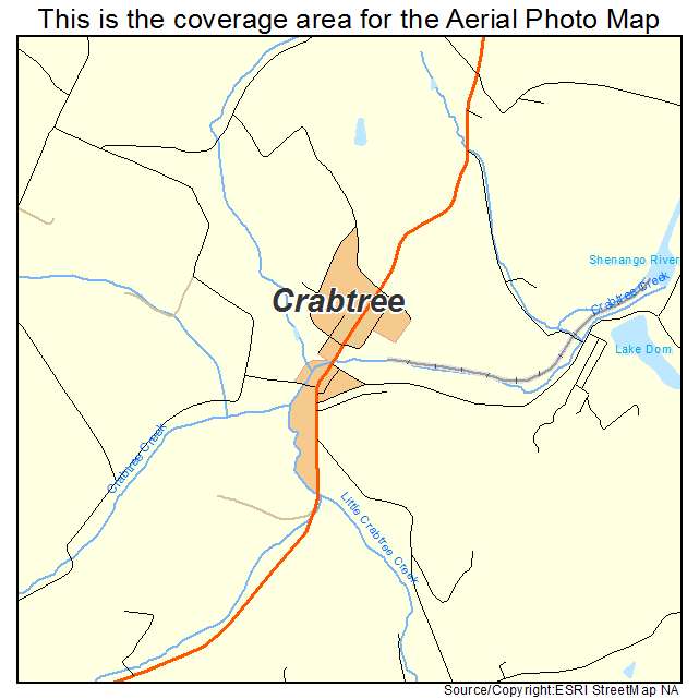 Crabtree, PA location map 