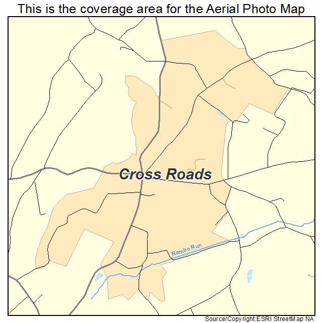 Cross Roads, PA location map 