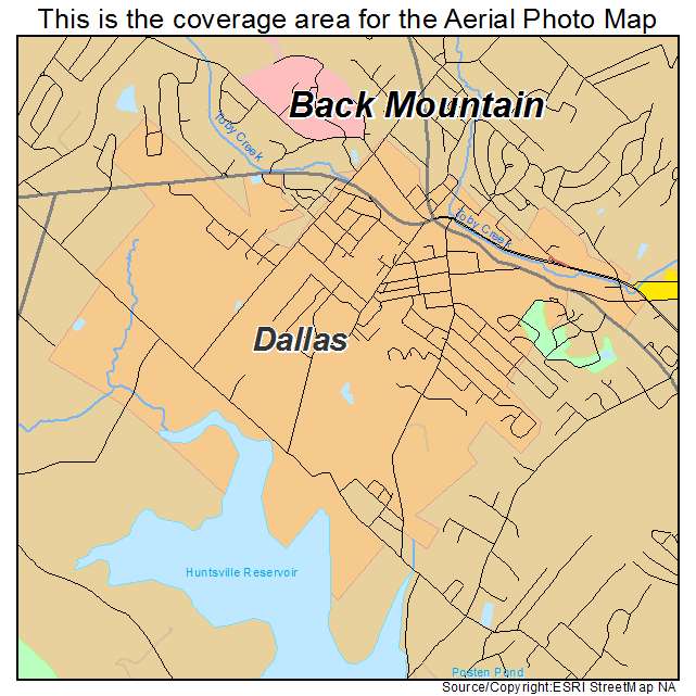 Dallas, PA location map 