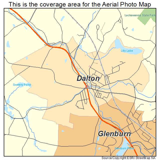 Dalton, PA location map 