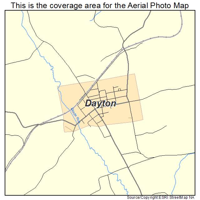 Dayton, PA location map 