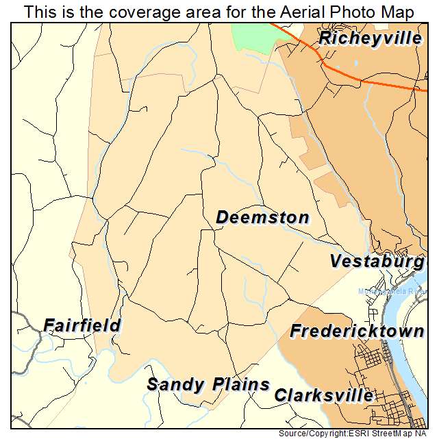 Deemston, PA location map 