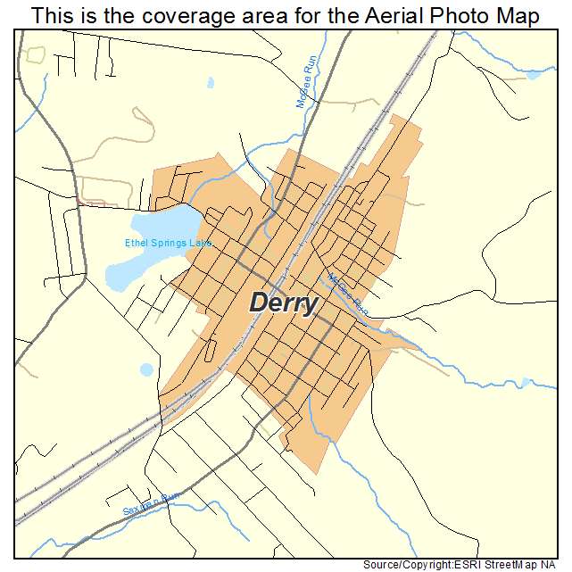 Derry, PA location map 