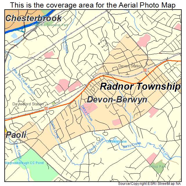 Devon Berwyn, PA location map 