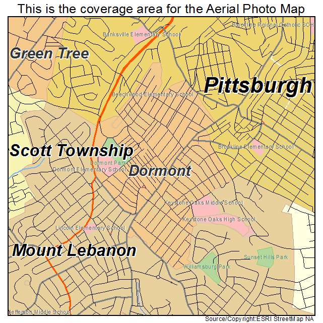 Dormont, PA location map 