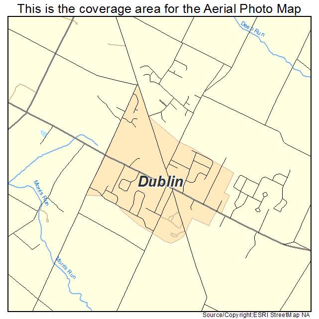 Dublin, PA location map 