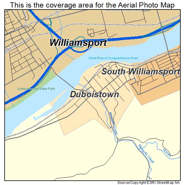 Duboistown, PA location map 