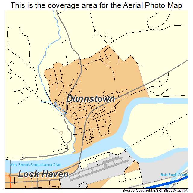 Dunnstown, PA location map 
