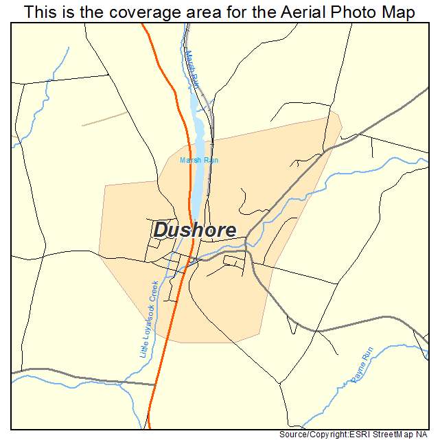 Dushore, PA location map 