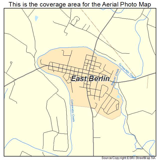 East Berlin, PA location map 