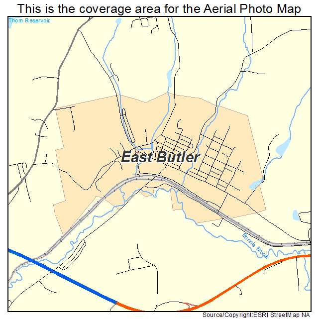 East Butler, PA location map 