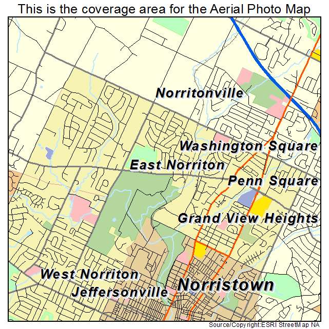 East Norriton, PA location map 
