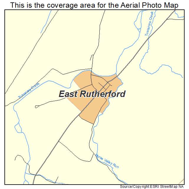 East Rutherford, PA location map 