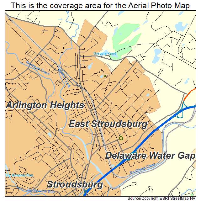 East Stroudsburg, PA location map 