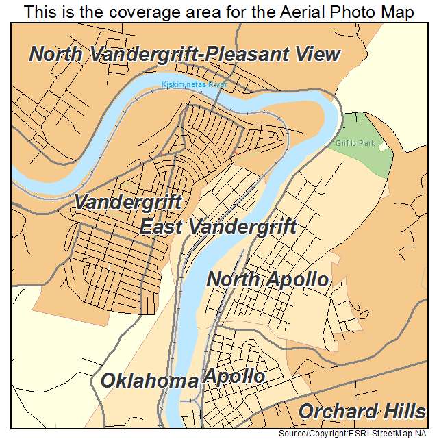 East Vandergrift, PA location map 