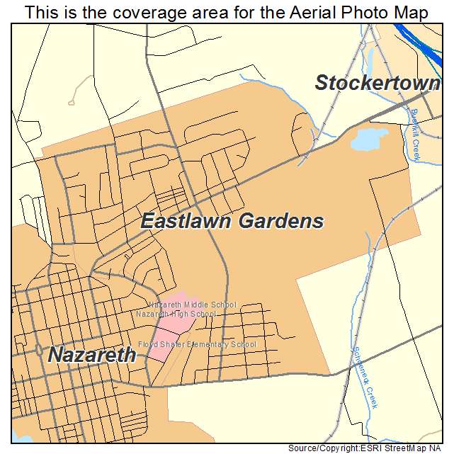 Eastlawn Gardens, PA location map 