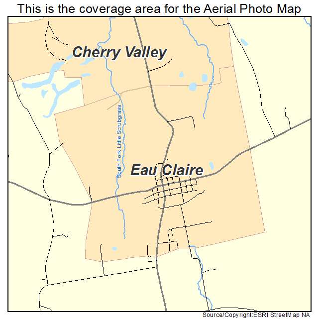 Eau Claire, PA location map 