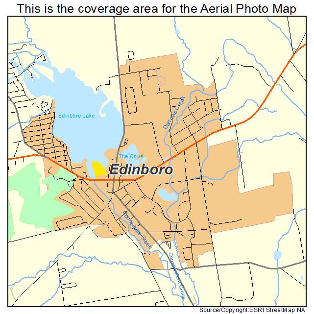 Edinboro, PA location map 
