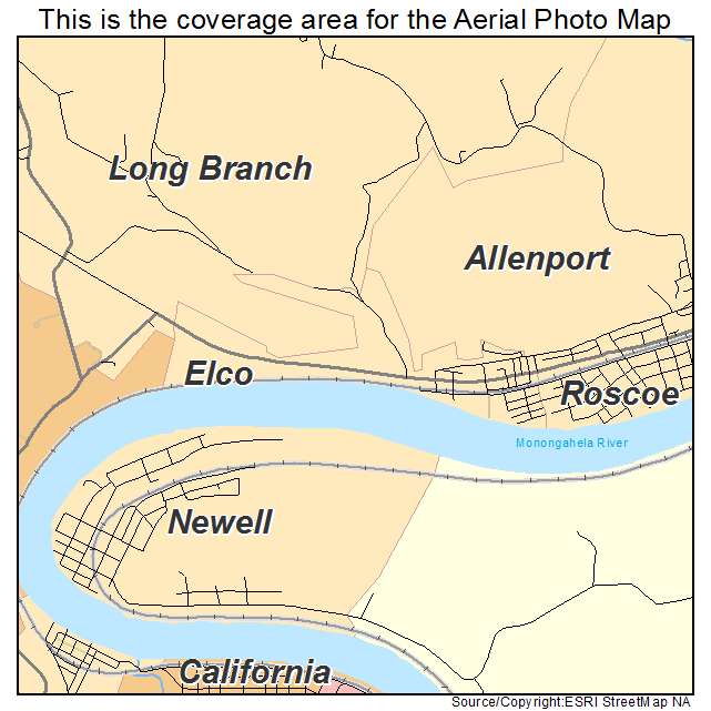 Elco, PA location map 