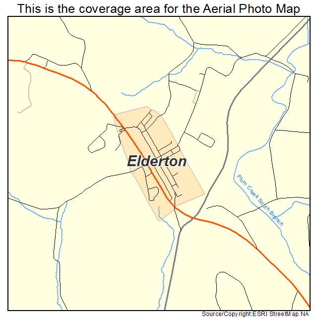 Elderton, PA location map 