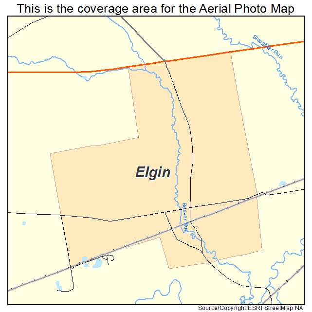 Elgin, PA location map 